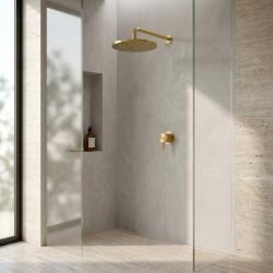 Aquanello Eterna Infällbar Duschset PVD Guld med 30cm Regndusch ET-S-SET7-3-60